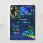 10歳の男の子の誕生日カード 招待状 (正面)