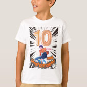 10歳の誕生日おめでとうボーイズ Tシャツ (正面)