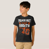 10歳の誕生日おめでとう少年たち Bysketbyll Peace Out 一桁 Tシャツ (正面フル)