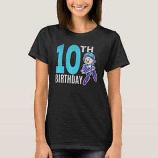 10歳の誕生日おめでとう少年BMX自転車サイクリング少年 Tシャツ