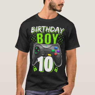10歳の誕生日おめでとう ゲームコントローラー ゲーマー 10歳の誕生日 Tシャツ
