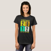 10歳の誕生日おめでとう ヴィンテージ 2012年 10歳の誕生日 2 Tシャツ (正面フル)