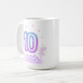 10歳の誕生日おめでとう!魔法少女 コーヒーマグカップ (正面左)