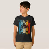 10歳の誕生日おめでとう 10才 レベルアップだ! 10歳の誕生日 Tシャツ (正面フル)