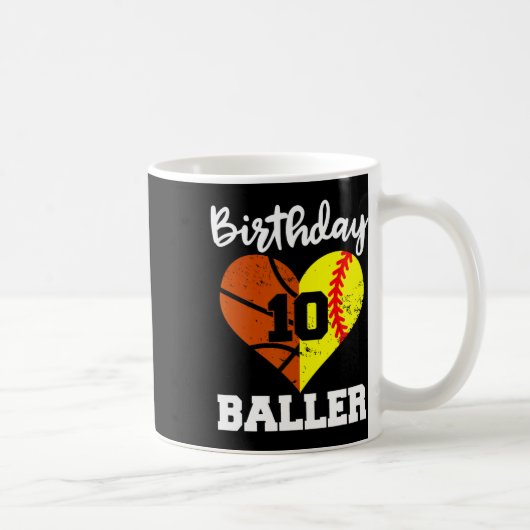 10歳の誕生日おめでとう Funny 10歳 ソフト コーヒーマグカップ (右)