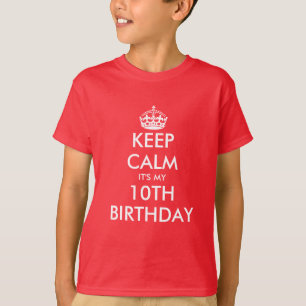 10歳の誕生日おめでとうTシャツ キッズ用 Tシャツ