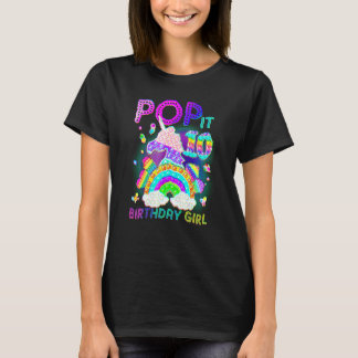 10歳の誕生日おもちゃ ポップイット 誕生日 女の子 10歳 Tシャツ
