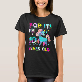 10歳の誕生日おもちゃ ポップ 誕生日 10歳 女の子 Tシャツ