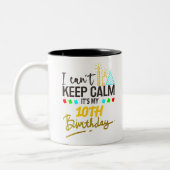 10歳の誕生日を迎える少女と少年 ツートーンマグカップ (左)