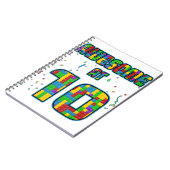 10歳の誕生日ギフト年齢10ビルドブロックBri ノートブック (左側)