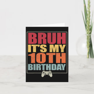 10歳の誕生日ゲーマーボーイブライ私の10th B カード