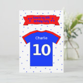 10歳の誕生日パーソナライズされたパーティの招待状 招待状 (スタンド正面)