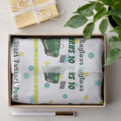 10歳の誕生日パーティグリーンレーシングカー 薄葉紙 (ギフト)