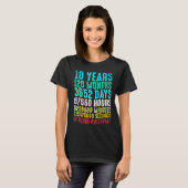 10歳の誕生日パーティーの飾り付け 10歳用 Tシャツ (正面フル)