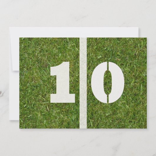 10歳の誕生日パーティー! 招待状 (正面)