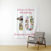 10歳の誕生日パーティー 10枚の写真コラージュ 背景 タペストリー (インサイチュ)