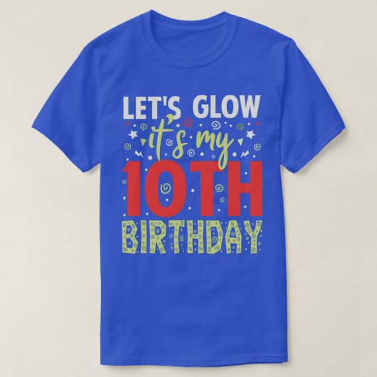 10歳の誕生日プレゼント Tシャツ (デザイン正面)