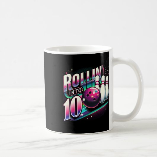 10歳の誕生日ボウリングパーティー コーヒーマグカップ (右)
