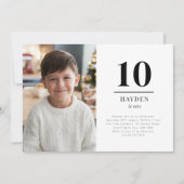 10歳の誕生日風景写真招待状 招待状 (正面)