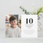 10歳の誕生日風景写真招待状 招待状 (スタンド正面)