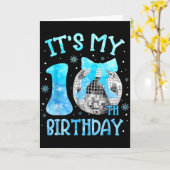 10歳の誕生日 コケットボウ ディスコ 10歳 カード (黄色い花)