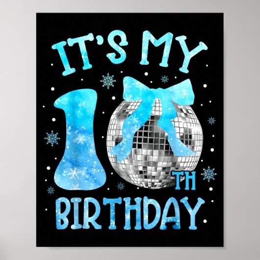 10歳の誕生日 コケットボウ ディスコ 10歳 ポスター (正面)