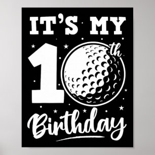 10歳の誕生日 ゴルフ男子 10歳の誕生日おめでとう ポスター