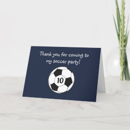 10歳の誕生日 サッカー スポーツ 男の子 サンキューカード