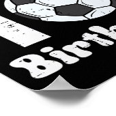 10歳の誕生日 サッカー 10歳の誕生日 お祝い 足 ポスター (角)