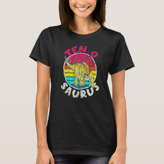 10歳の誕生日 テンオサウルス ステゴサウルス ファミリー Tシャツ