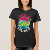10歳の誕生日 テンオサウルス I アンキロサウルス I ファミリー Tシャツ (正面)
