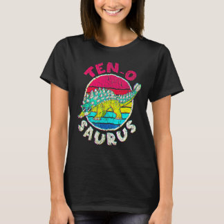 10歳の誕生日 テンオサウルス I アンキロサウルス I ファミリー Tシャツ