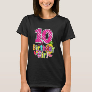 10歳の誕生日 夏の果物 10歳の誕生日 男の子 Tシャツ