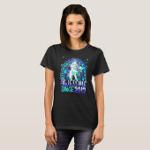 10歳の誕生日 虹色 フロッシングユニコーン 10歳 Tシャツ (正面フル)