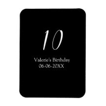 10歳の誕生日 黒 白 名前 日付 書道