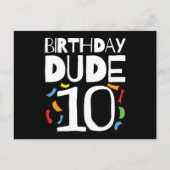 10歳の誕生日 10歳の子供の誕生日 男の子 10 ポストカード (正面)