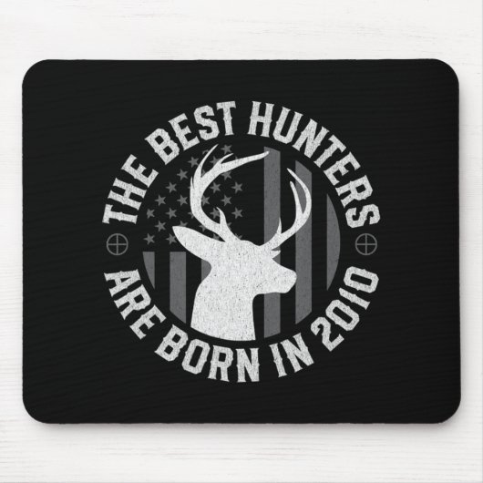 10歳の鹿ハンター2010 12番目の誕生日のための贈り物 マウスパッド (正面)