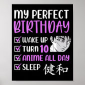 10歳アニメ誕生日パーティー10人目の男の子10 ポスター (正面)