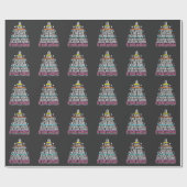 10歳ケーキ10誕生日分 ラッピングペーパー (フラット)