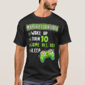 10歳ゲーマーボーイ10thパーフェクト誕生日 tシャツ (正面)