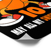 10歳ハッピー10誕生日バスケットボール10位 ポスター (角)