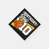 10歳バスケットボールパーティー10誕生日少年 スタンダードカクテルナプキン (角)