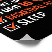 10歳バスケットボール誕生日パーティー10th少年Bda ポスター (角)