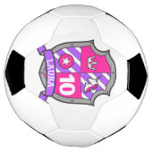 10歳パーソナライズされたの誕生日の女子サッカーボールの名前 サッカーボール (回転)
