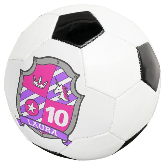 10歳パーソナライズされたの誕生日の女子サッカーボールの名前 サッカーボール (3/4)