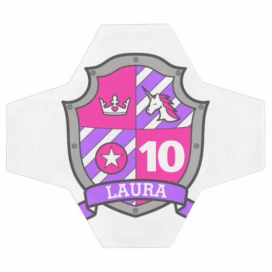 10歳パーソナライズされたの誕生日の女子サッカーボールの名前 サッカーボール (フラット)