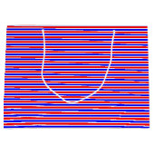 10歳パーソナライズされた紅青 ラージペーパーバッグ (正面)