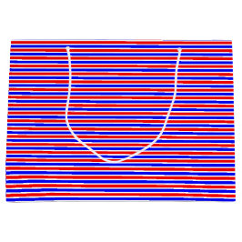 10歳パーソナライズされた紅青 ラージペーパーバッグ