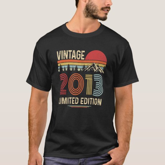 10歳ヴィンテージ2013 10誕生日 Tシャツ (正面)