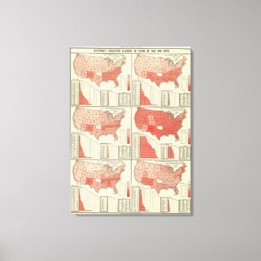 10歳以上の無学 キャンバスプリント (正面)